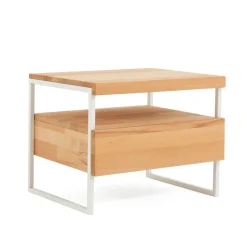 Nachttisch Regine mit Schublade 40cm hoch^Wohnen Outlet