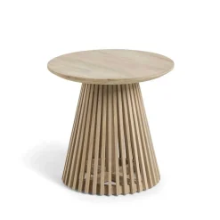 Wohnen Naturbelassener Designtisch aus Teakholz - Trainy