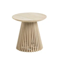 Wohnen Naturbelassener Designtisch aus Teakholz - Trainy