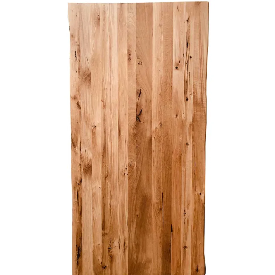 Naturkante Holztisch Wildeiche mit X Füßen - Ascolano^Wohnen Clearance