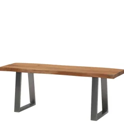 Wohnen Naturkanten Dielenbank aus Akazie massiv - Vibka