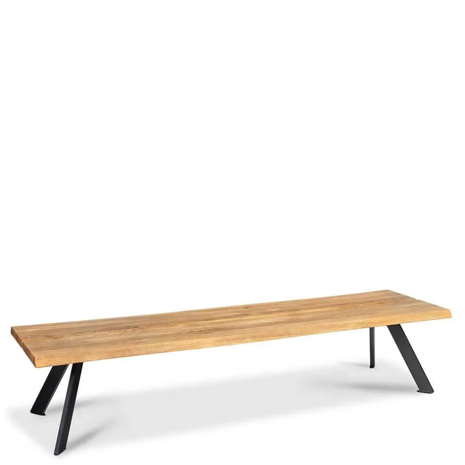 Wohnen Naturkanten Essbank aus Wildeiche - Piton