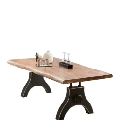 Naturkanten Esstisch mit Industrial Gestell - Belego^Wohnen Online