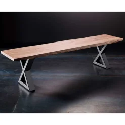 Naturkanten Esszimmerbank Akazie Natur - Coriba^Wohnen Discount