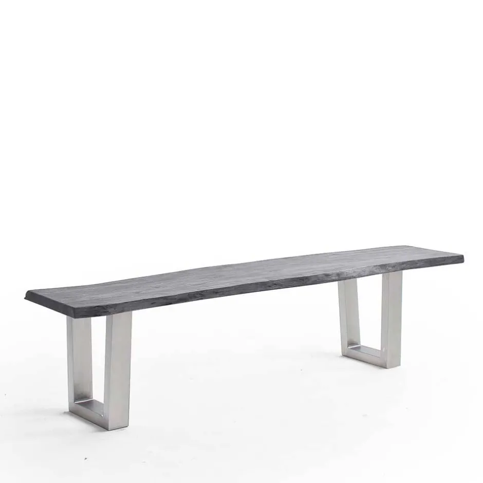 Naturkantenbank in Akazie Grau - Cortessa^Wohnen Discount