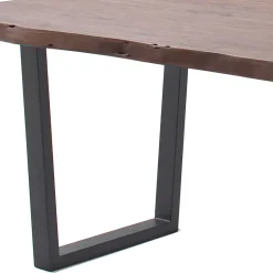 Naturkanten-Esstisch mit Trapezgestell - Violettan^Wohnen Best