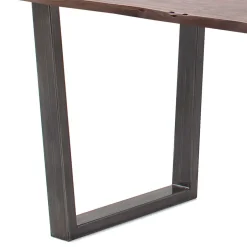 Wohnen Naturkantentisch in Walnuss Braun Akazie - Genzema