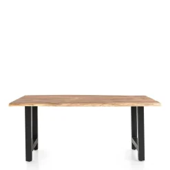 Naturkantentisch und Armlehnenstühle - Norian (fünfteilig)^Wohnen Sale