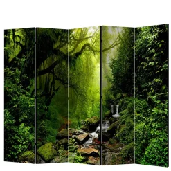 Wohnen Naturmotiv Paravent Wald & Wasser - Rikuo