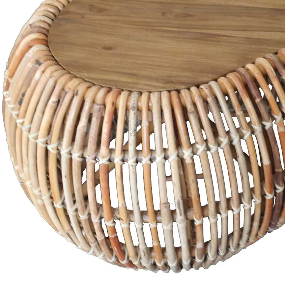 Nieren Couchtisch Stalinos aus Rattan^Wohnen Best