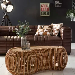 Nieren Couchtisch Stalinos aus Rattan^Wohnen Best