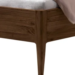 Wohnen Nussbaum Bett mit extravagantem Kopfteil - Astosa