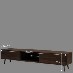 Nussbaum TV Board in Natur geölt - Rivossa^Wohnen Online