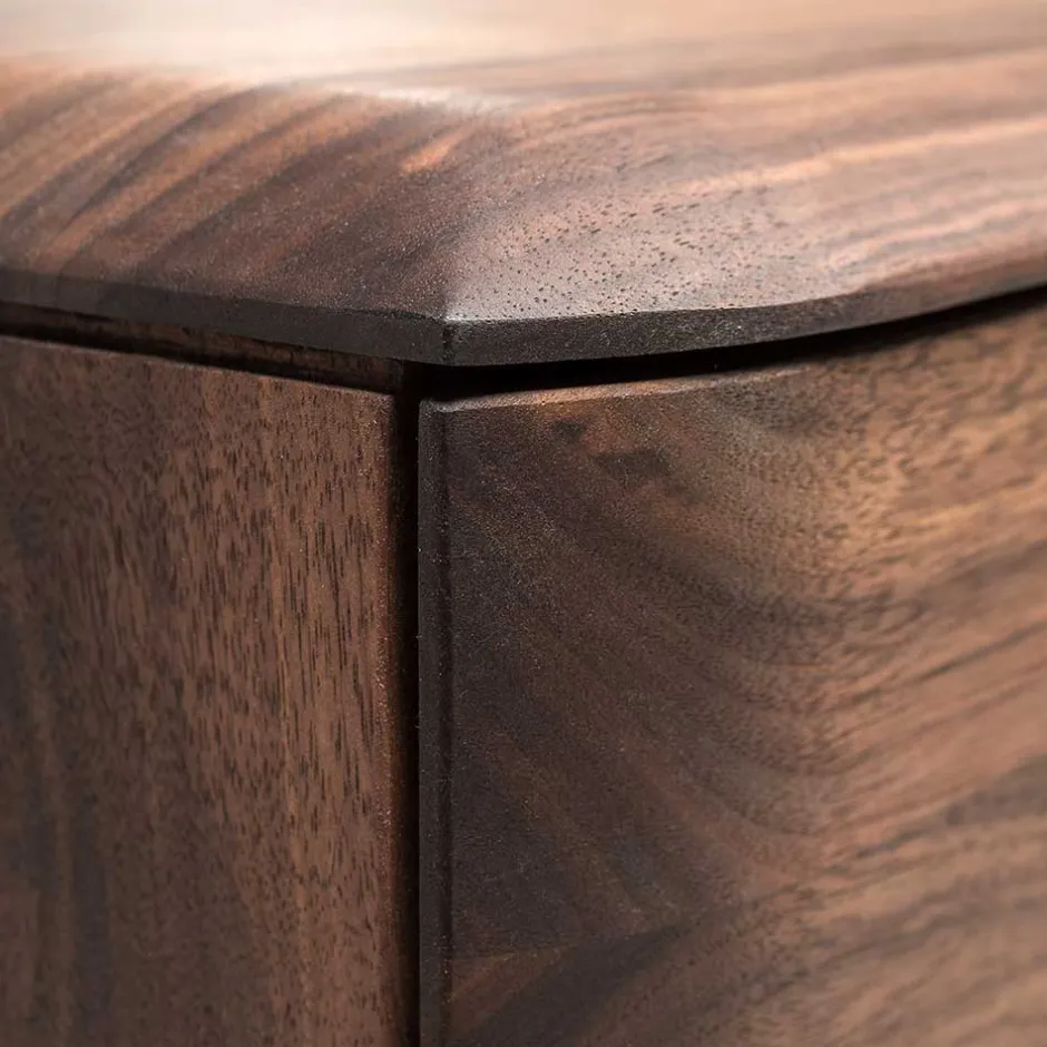 Wohnen Nussbaum TV Schrank mit Metallbeinen - Rivossa