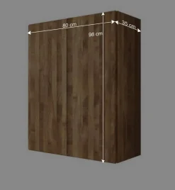 Wohnen Oberschrank Vaskov aus Wildeiche Massivholz