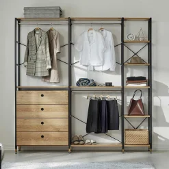 Wohnen Offener Kleiderschrank Garderobe 210 cm breit - Hestalona