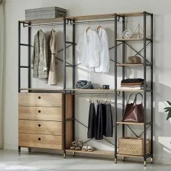 Wohnen Offener Kleiderschrank Garderobe 210 cm breit - Hestalona