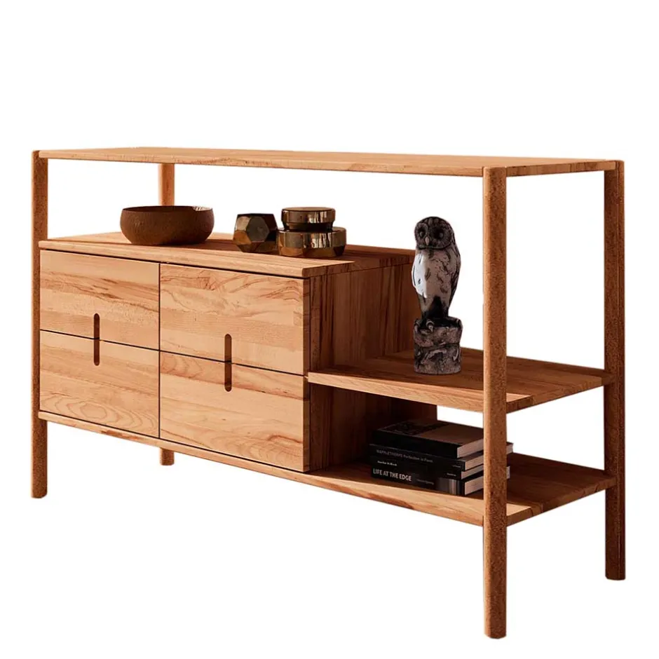 Wohnen Offenes Designregal mit zwei Fächern - Indrya