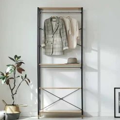 Wohnen Offenes Garderobenregal mit Kleiderstange - Pepper