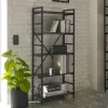 Wohnen Offenes Industrial Style Regal in Schwarz - Keuna