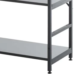 Wohnen Offenes Industrial Style Regal in Schwarz - Keuna