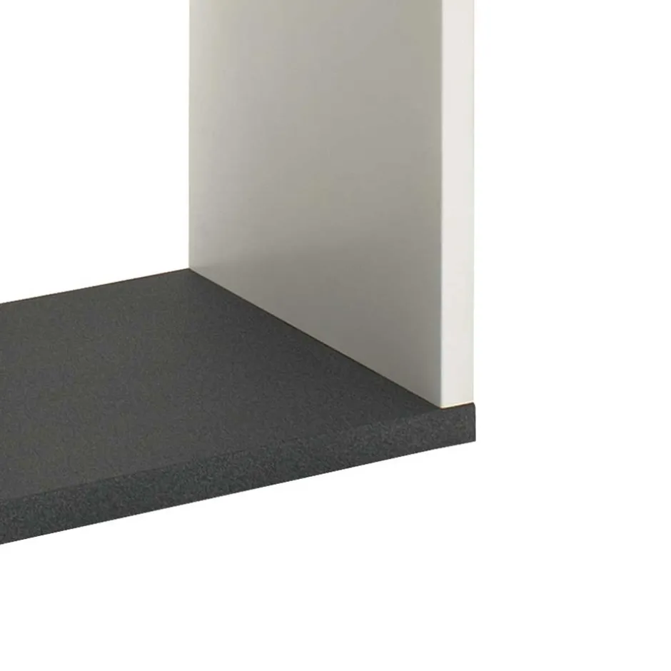 Wohnen Offenes Regal Clarence in Weiß Grau