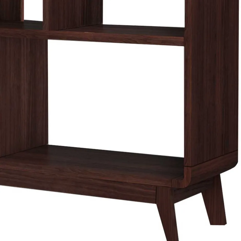 Wohnen Offenes Regal in Walnuss Holzoptik - Pastilla