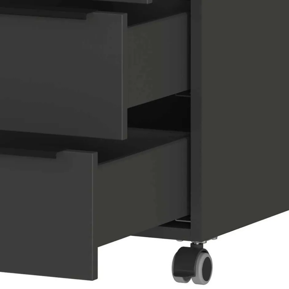 Office Einrichtung in Dunkelgrau - Tila (vierteilig)^Wohnen New