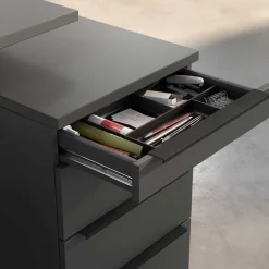 Office Einrichtung in Dunkelgrau - Tila (vierteilig)^Wohnen New