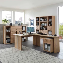 Office Möbelset teilmassiv - Emly (achtteilig)^Wohnen Clearance