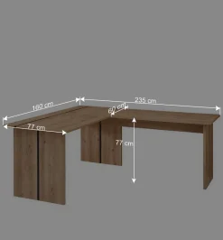 Office Möbelset teilmassiv - Emly (achtteilig)^Wohnen Clearance