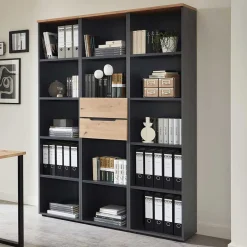 Wohnen Office Regale Set - Kuetra (dreiteilig)