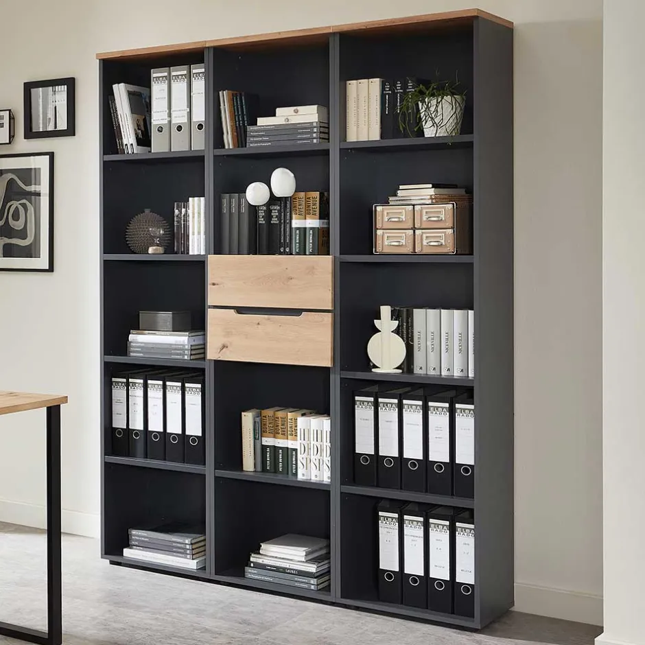 Wohnen Office Regale Set - Kuetra (dreiteilig)