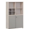 Office Schrank in Eiche Hell & Platingrau - Lakes^Wohnen Hot