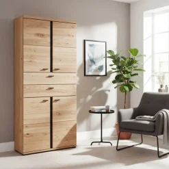 Wohnen Office Schrank mit vier Türen mit zwei Schubladen - Emly