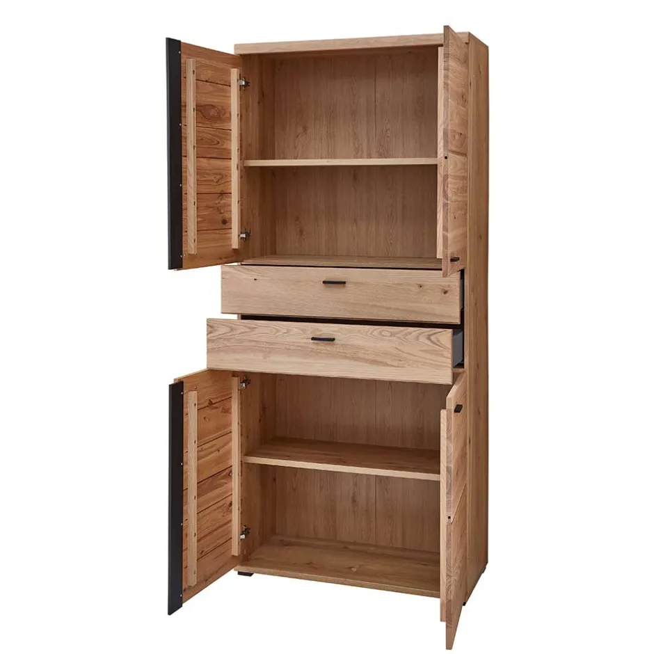 Wohnen Office Schrank mit vier Türen mit zwei Schubladen - Emly