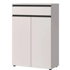 Wohnen Office Vertiko in Hellgrau mit Schwarz - Great