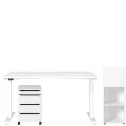 Wohnen Officemöbel Kombi in Weiß - Sparkle (dreiteilig)
