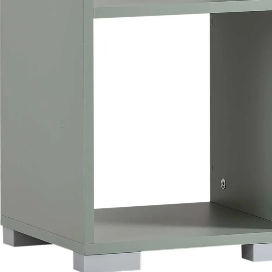 Officeregal mit vier Fächern in Graugrün - Neasa^Wohnen