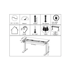 Officetisch und Raumteiler Set - Sparkle (zweiteilig)^Wohnen Clearance