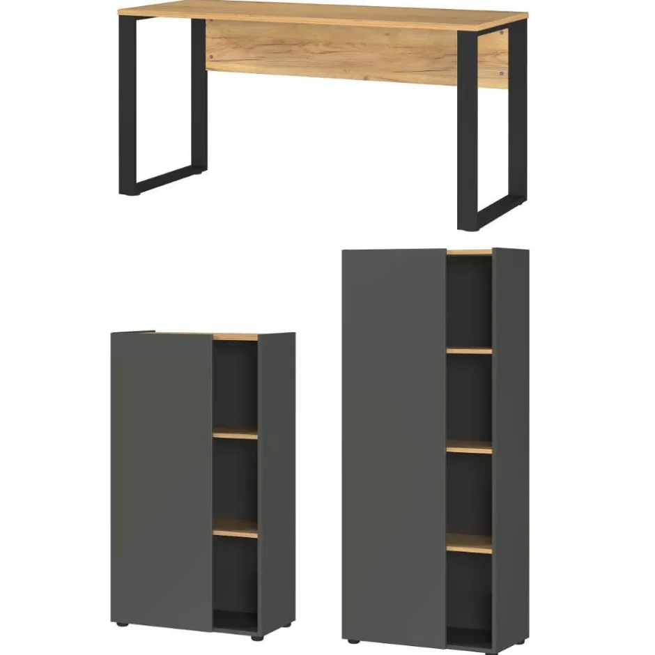 Officetisch und Schränke Set - Casai (dreiteilig)^Wohnen Outlet