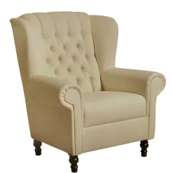 Ohrenbackensessel im Chesterfield Look - Horizonte^Wohnen Sale