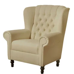 Ohrenbackensessel im Chesterfield Look - Horizonte^Wohnen Sale