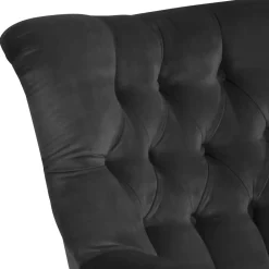 Wohnen Ohrenbackensessel in Anthrazit Samtvelours - Camcupa