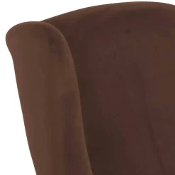 Wohnen Ohrenbackensessel in Braun und Buche Natur - Revelinda