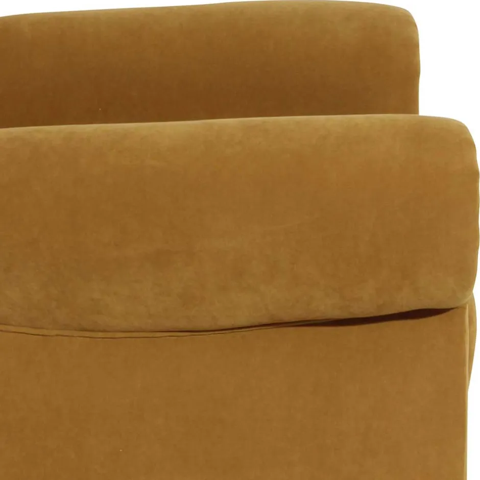 Ohrenbackensessel in Gelb Velours - Acigne^Wohnen Sale