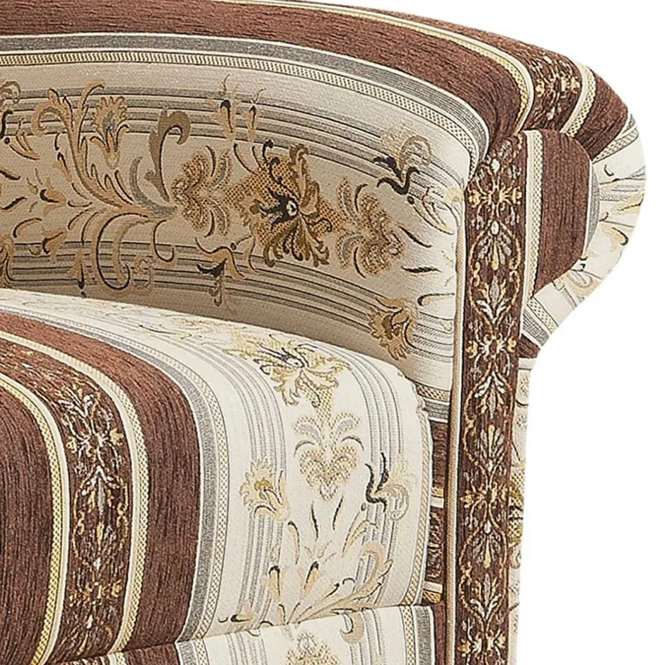 Ohrenbackensessel mit Streifen und Ornamenten - Etrinas^Wohnen