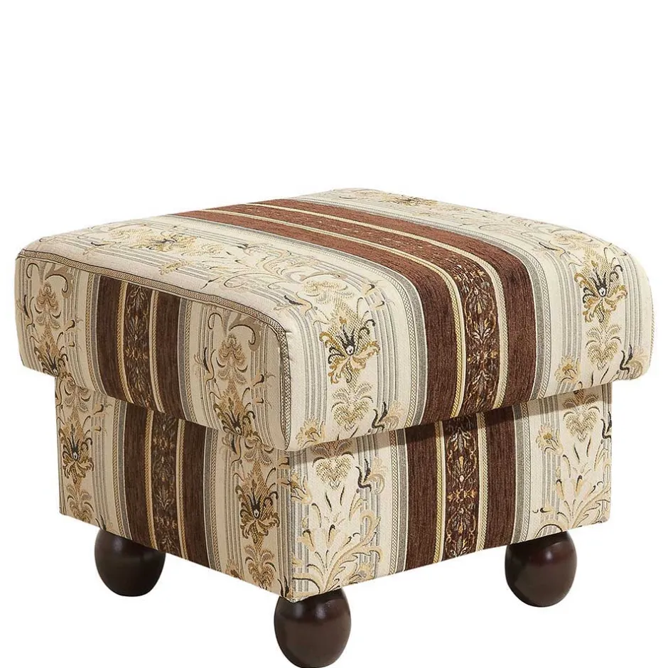 Ohrenbackensessel mit Streifen und Ornamenten - Etrinas^Wohnen