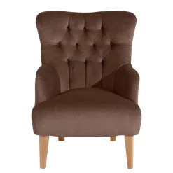 Ohrensessel in Braun und Buche Natur - Emirello^Wohnen Online