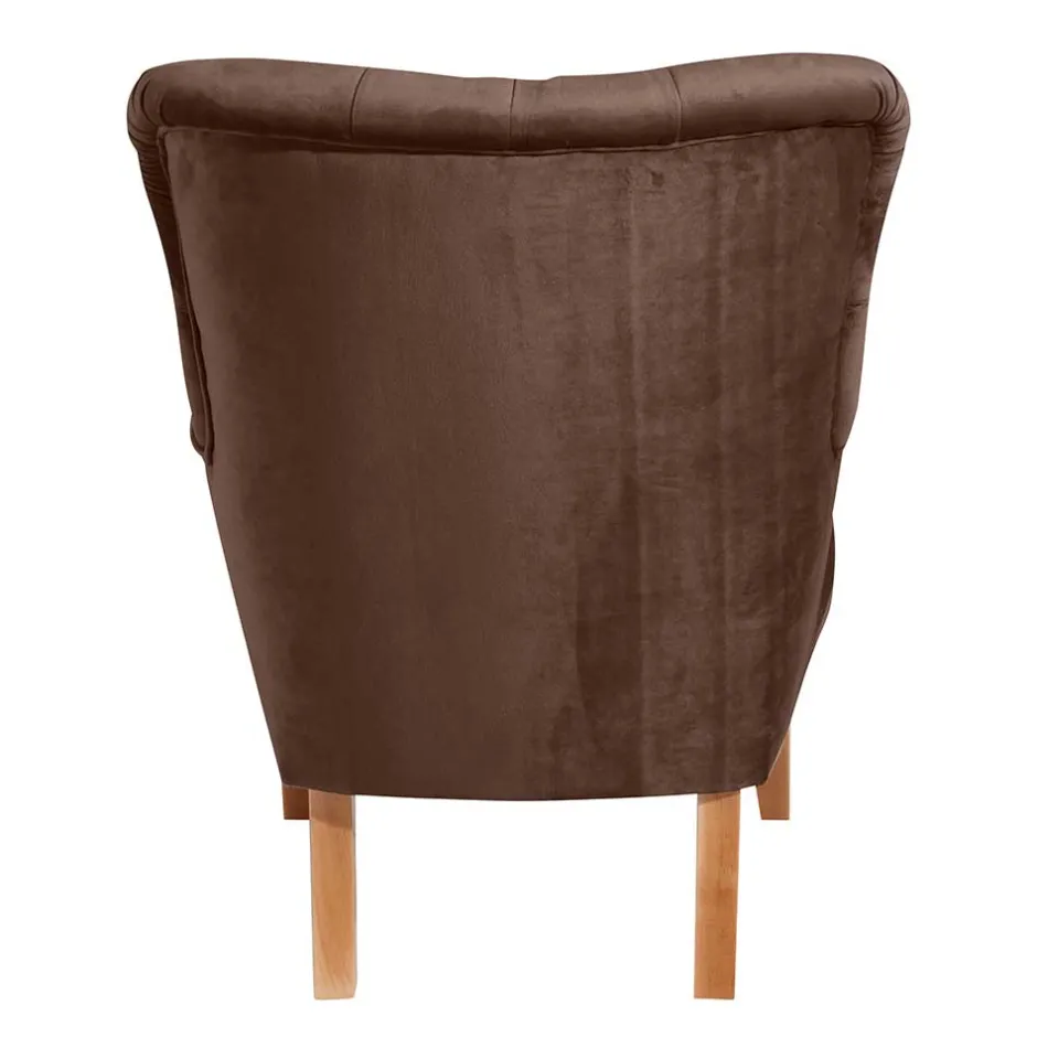 Ohrensessel in Braun und Buche Natur - Emirello^Wohnen Online